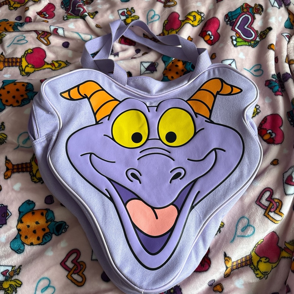 Playful Purple Dragon Tote Bag